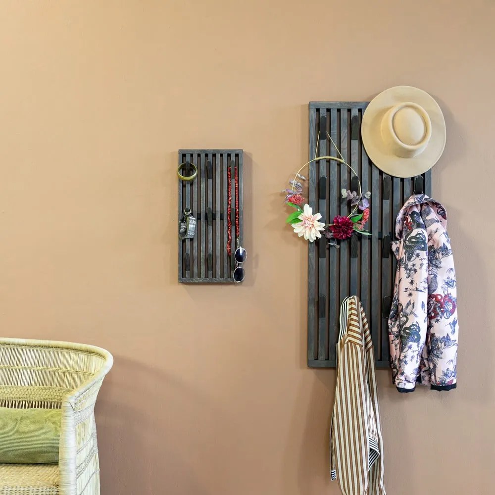 Panou de agățat diverse maro închis din lemn de stejar 46x100x8 cm Parco – Spinder Design