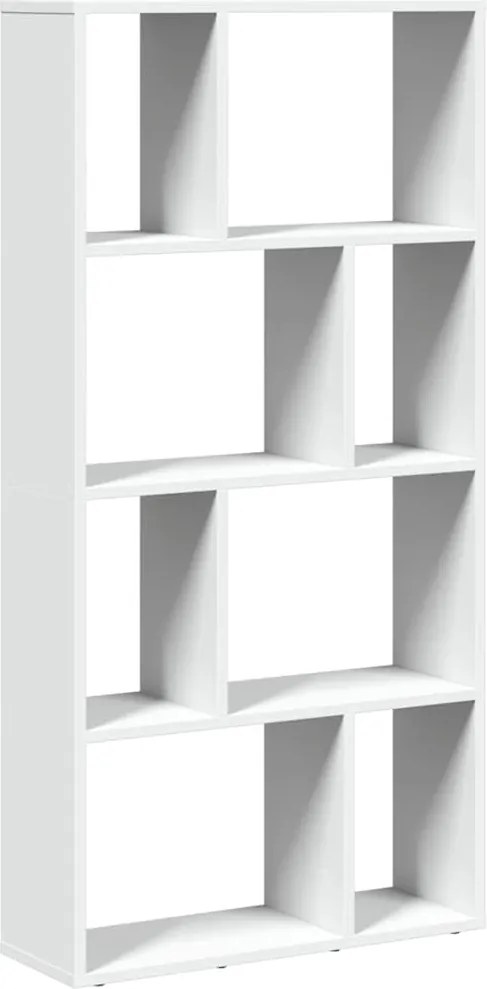 vidaXL Bibliotecă albă 60x20x120,5 cm, lemn stratificat