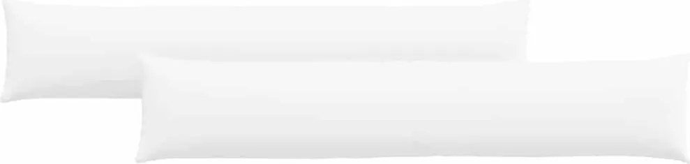 vidaXL Perne pentru canapea 2 pcs Alb 200 x 40 cm țesătură