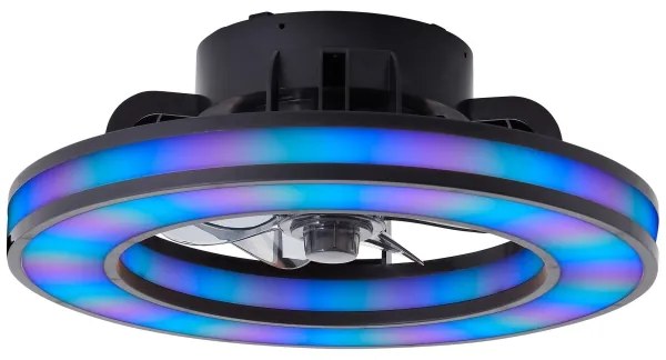 Ventilator LED RGBW dimabil de tavan Brilliant MONDELLO LED/26W/230V + telecomandă