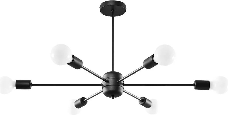 Plafonieră neagră 68x86,5 cm Benedett – Sollux