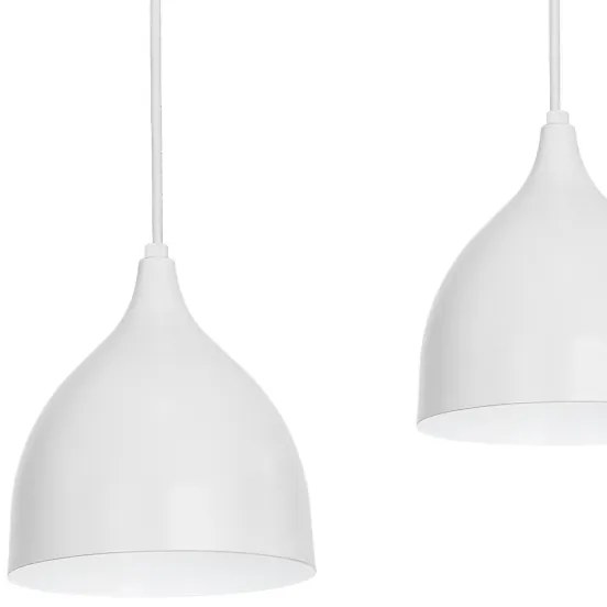 Lustră pe cablu NOAK 4xE27/60W/230V albă