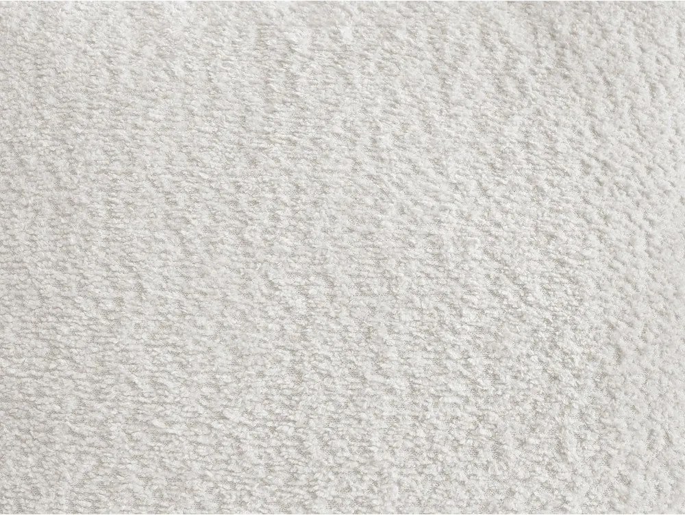 Canapea albă cu tapițerie din țesătură bouclé 234 cm Azra – Bobochic Paris