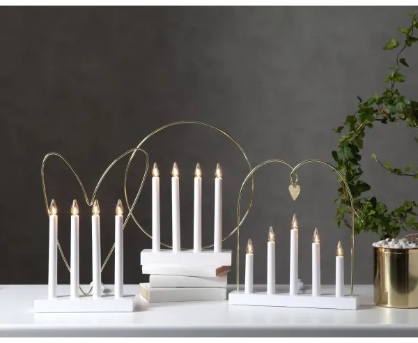 Sfeșnic de Crăciun GLOSSY HEART 4xE10/3W/230V Eglo 410978