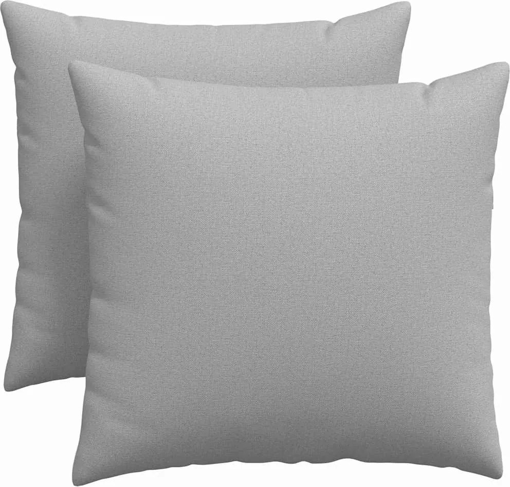 vidaXL Perne pentru canapea 2 pcs Gri nori 50 x 50 cm țesătură