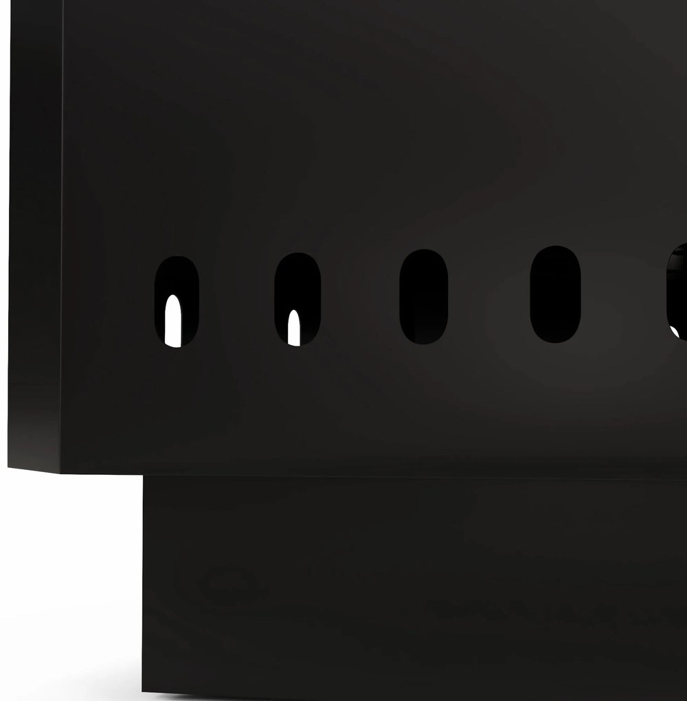 Outsunny Vatră de foc, focar, incl. tijă de manevrat, 48 x 48 x 41 cm, Negru | Aosom Romania