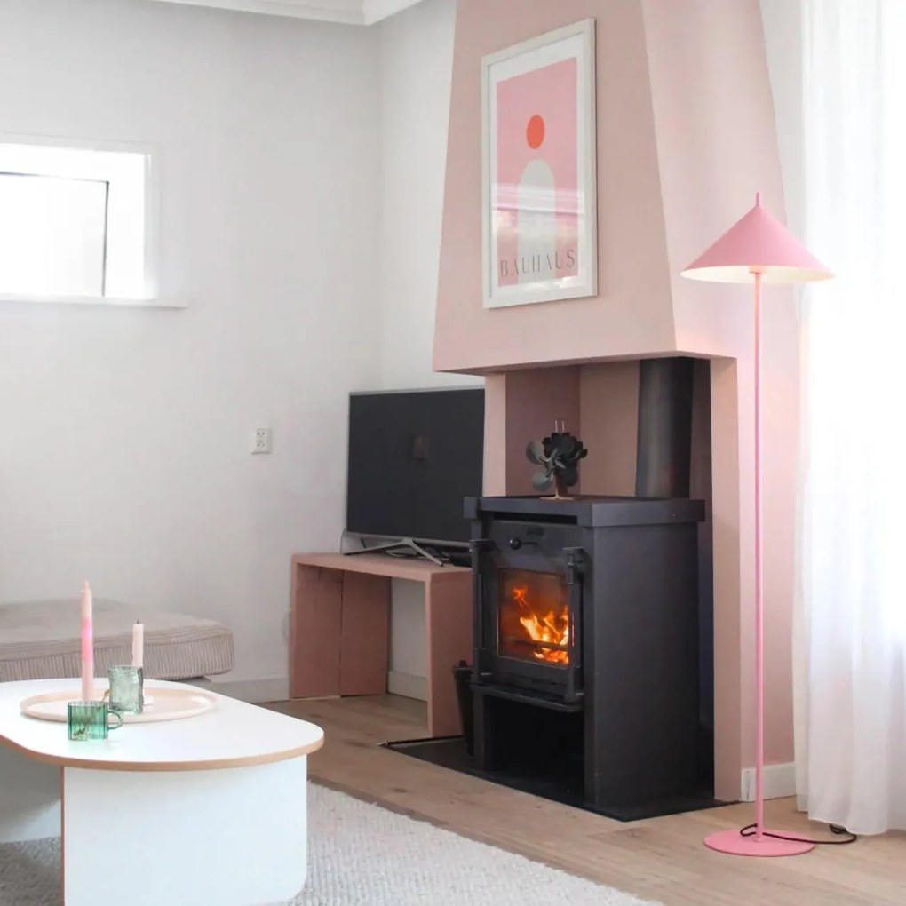 Lampa de podea de design roz - Triangolo