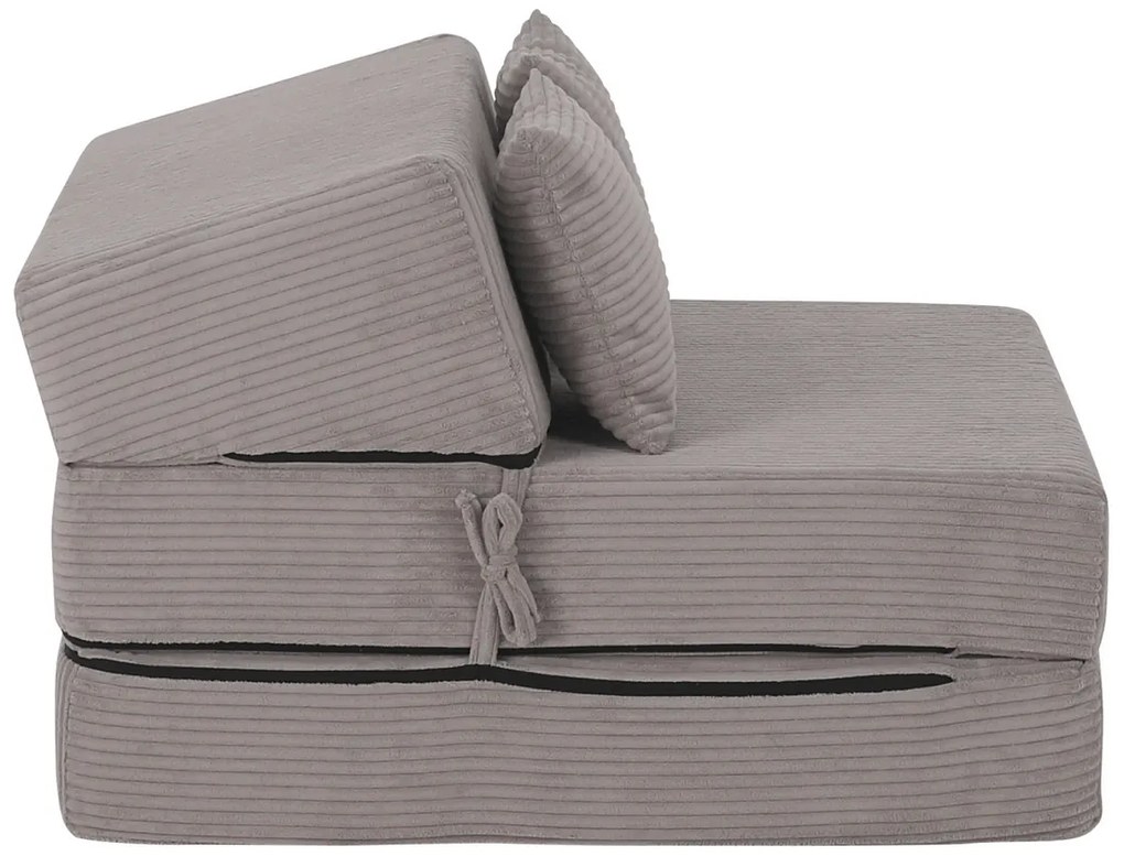 Scaun pliant/saltea PELOS, gri