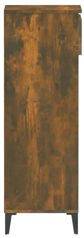 Pantofar, stejar fumuriu, 40x36x105 cm, lemn prelucrat Stejar afumat, 1