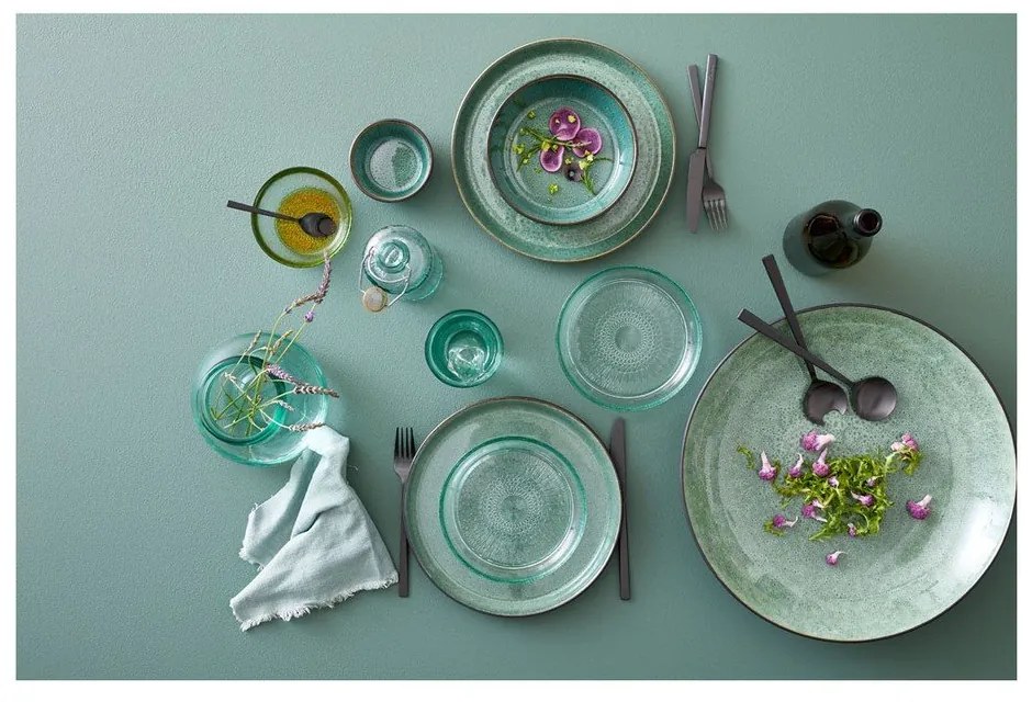 Bol verde/negru din gresie ø 40 cm Gastro Black/Green – Bitz