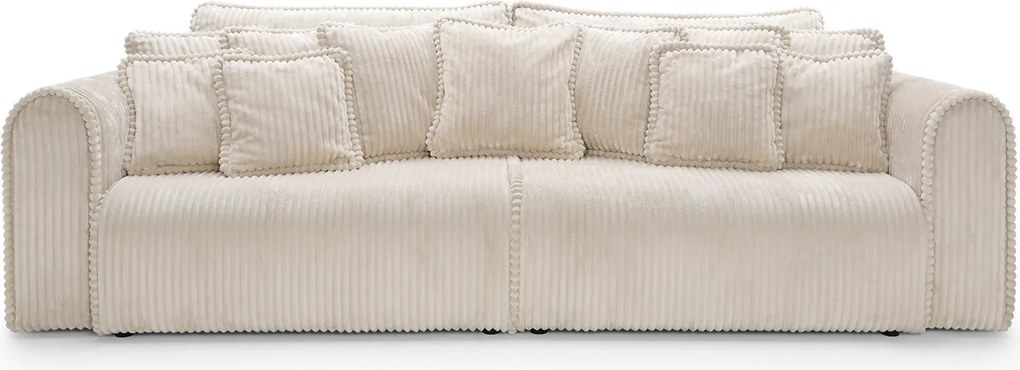 Canapea lemn masiv Big Buddy Extensibila, 302 × 92 × 130 cm