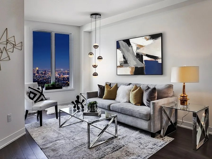 Lustra cu 5 pendule LED design modern Orbes