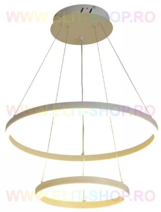 Lustra LED Cu Telecomanda, Elit's Esn1719-500-w, 102W, alb