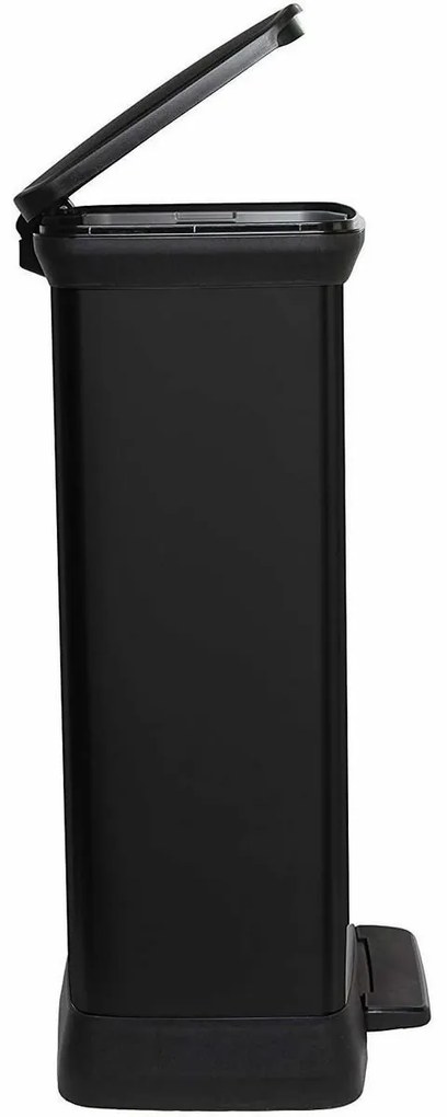 Curver Coș de gunoi dreptunghiular 50 l, negru