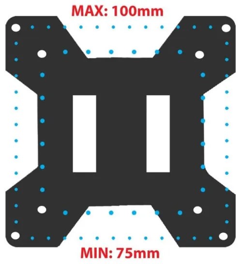 Suport monitor Esperanza ERW019, 17"-27", Pentru 1 monitor, Mecanism cu arc, VESA 75/100 mm, Pana la 6 kg, Negru