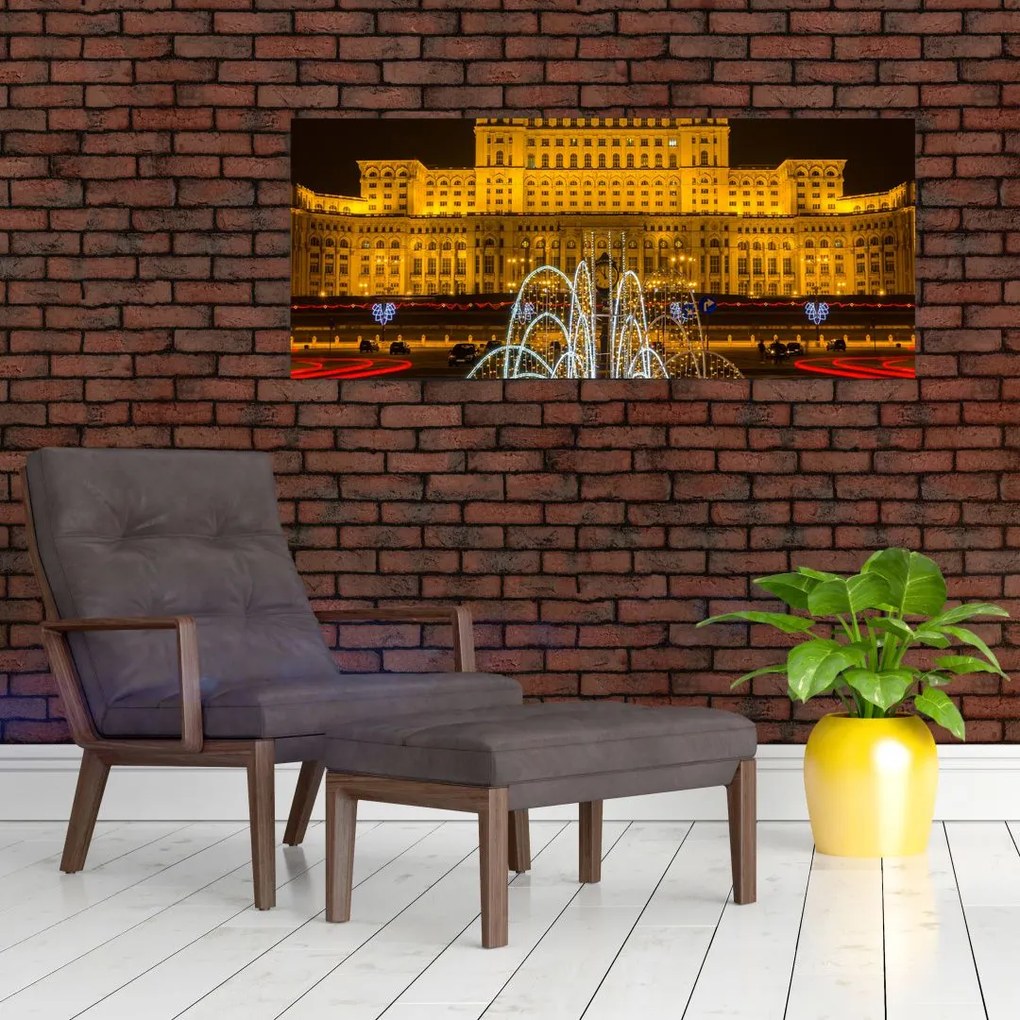 Tablou - Palatul Parlamentului, București, România (120x50 cm)