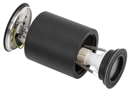 Spot de baie CHLOE 1xGU10/6W/230V IP65 rotund negru