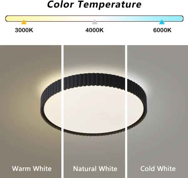 BRILAGI - Plafonieră LED dimabilă ORINO LED/54W/230V 3000-6000K neagră Ø 43 cm + telecomandă