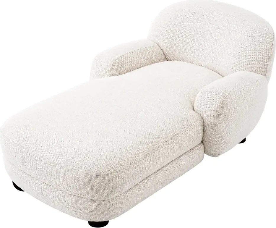 Pat de zi tip sezlong design LUX Udine, Lyssa off-white