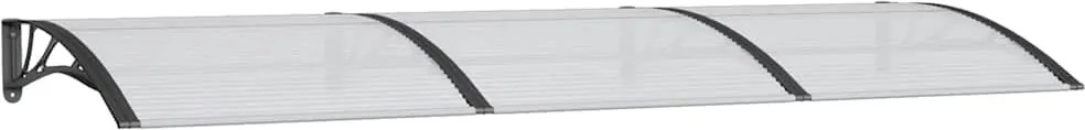 vidaXL Copertină de ușă, negru, 300x100 cm, policarbonat