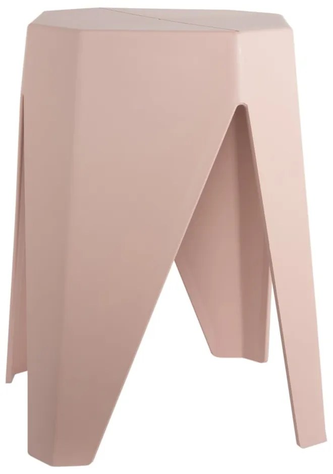 Scaun roz deschis din plastic Cherish – Leitmotiv
