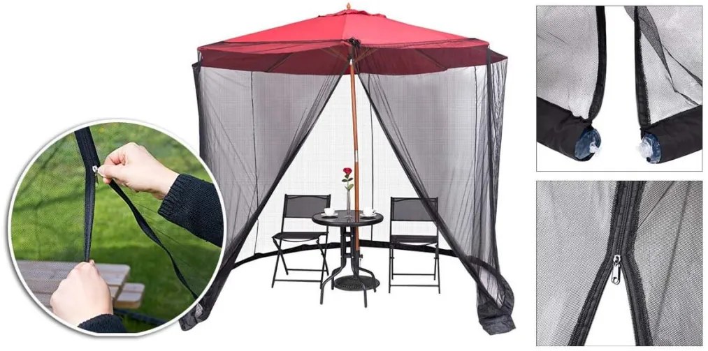 Plasa anti-tantari pentru umbrela de soare