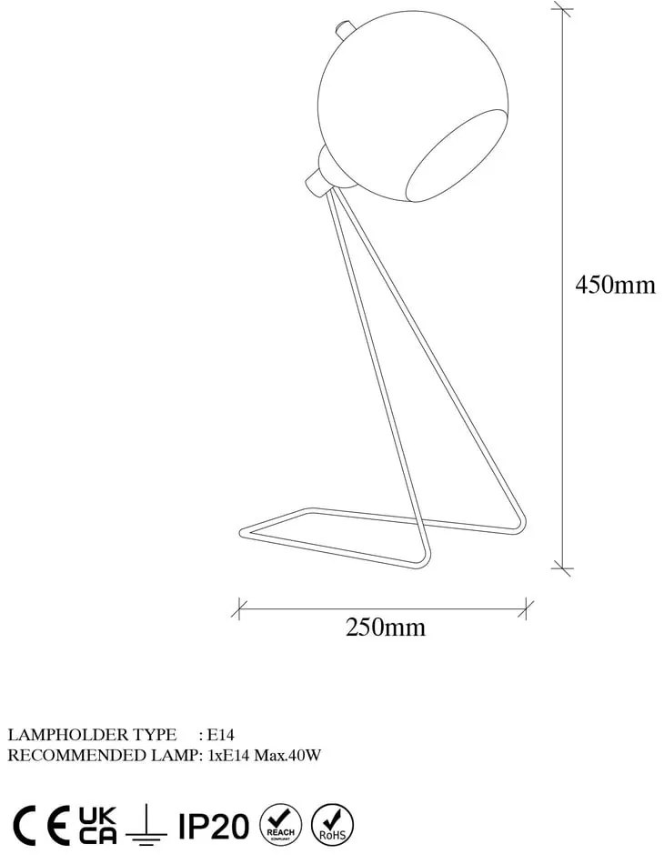 Veioză arămie cu abajur din metal (înălțime 45 cm) Oala – Opviq lights