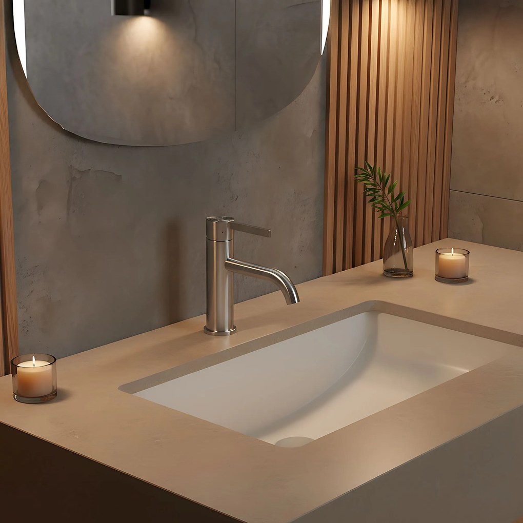 Baterie pentru baie Rea Foster Nickel Brush Low