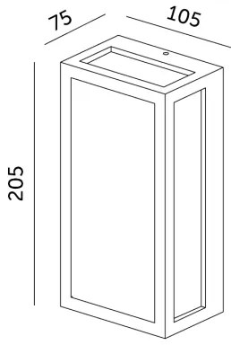 Aplică LED de exterior ENTERA LED/10W/230V 4000K IP54