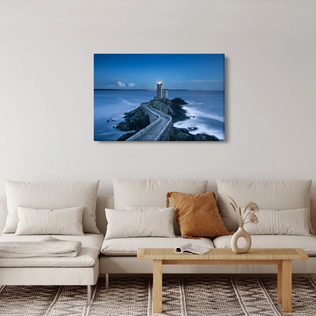 Tablou cu far și marea (90x60 cm)