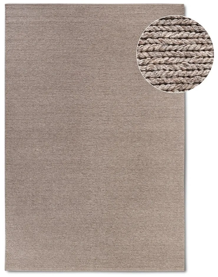 Covor maro deschis țesut manual din lână 80x150 cm Francois – Villeroy&amp;Boch