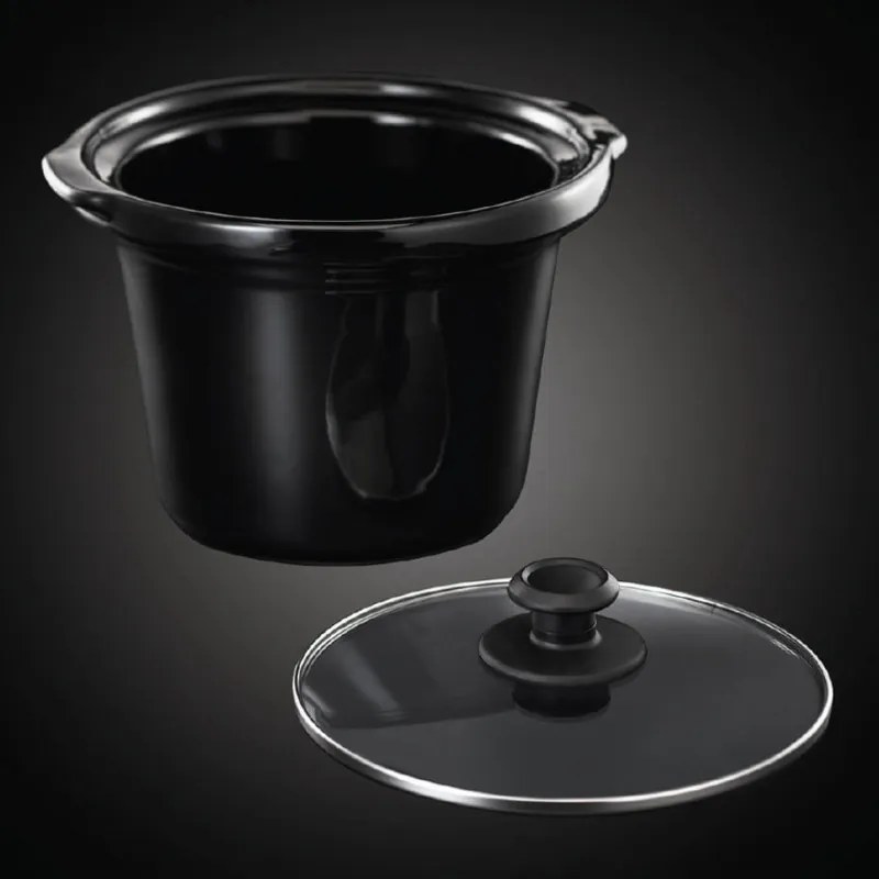 La mâna a doua: Slow cooker Russell Hobbs 24180-56 Tabla, 3,5 litri, Vas din ceramica, 3 programe, Negru