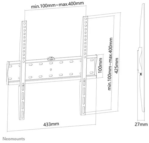 Suport perete NM 32"-55" 40kg ng