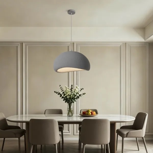 BRILAGI - Lustră suspendată pe cablu WABI SABI 1xE27/60W/230V Ø 50 cm gri