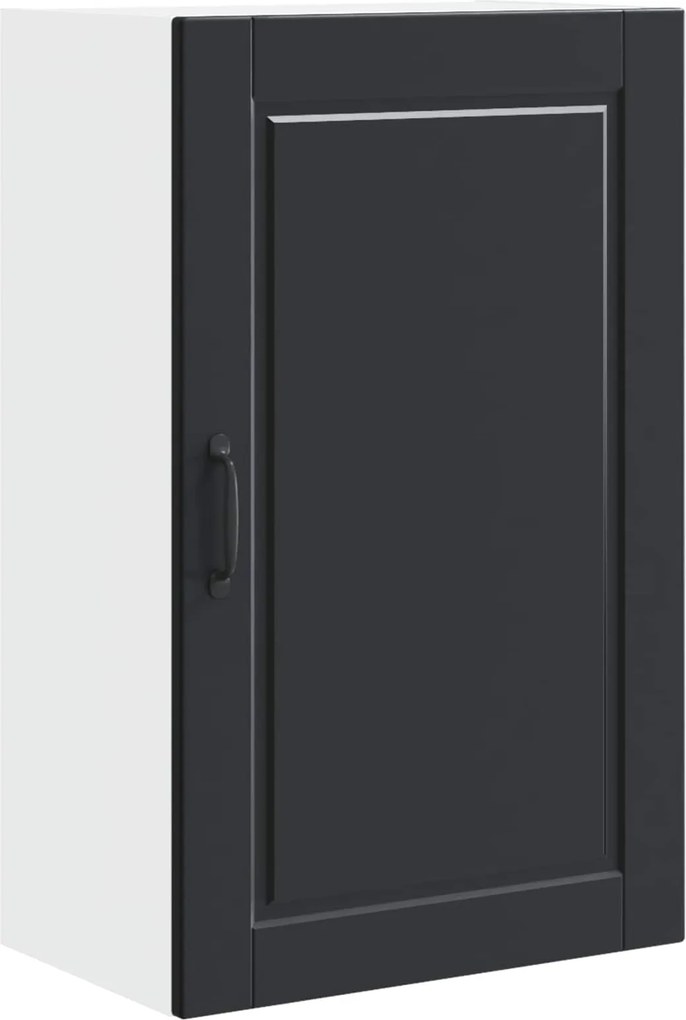 vidaXL Dulap de bucătărie cu raft Negru 50 x 31 x 80 cm Lemn compozit