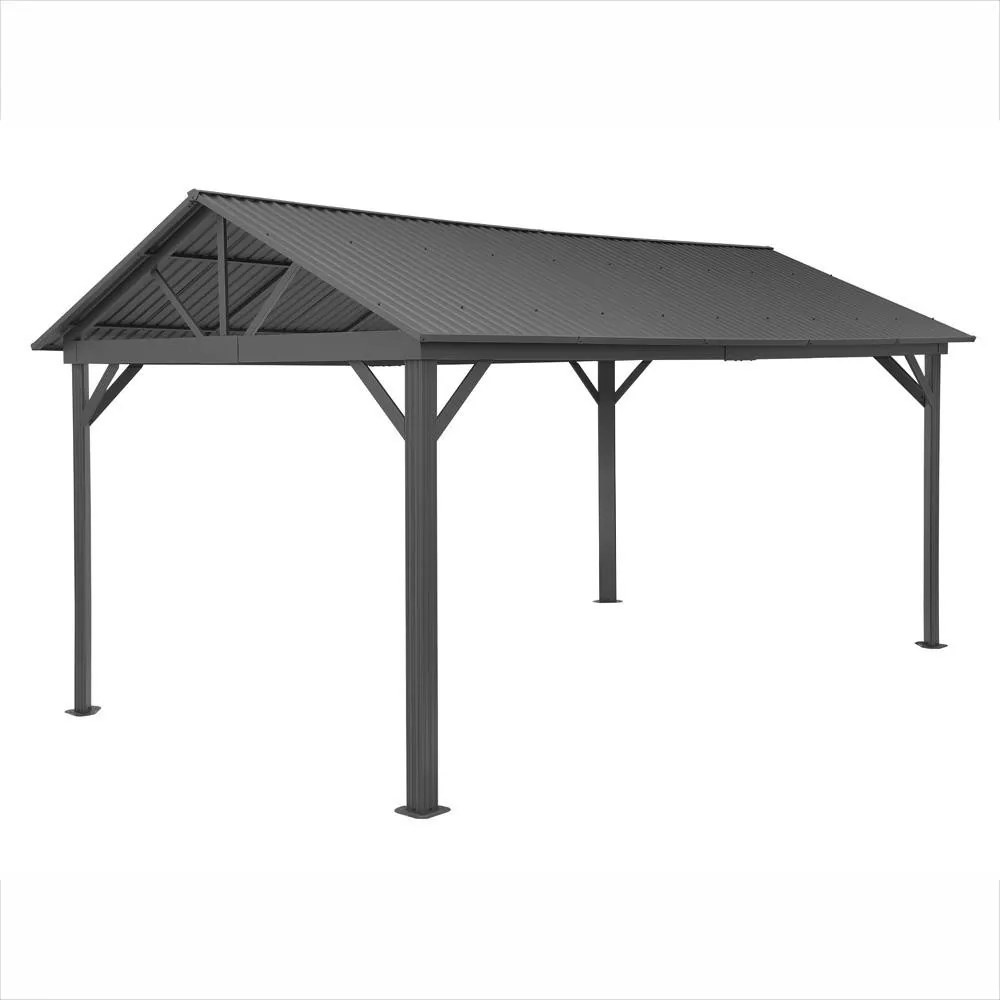 Copertină auto AVENBERG PAVILON 5 × 3 m – antracit