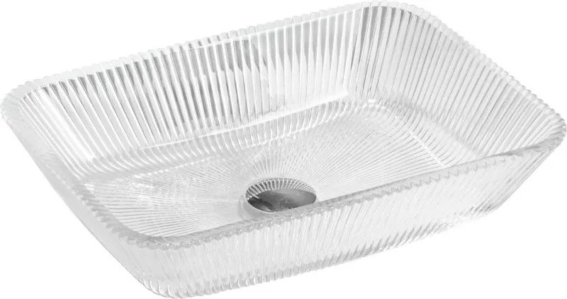 Mexen Tiva chiuvetă de sticlă pe blat 46 x 33 cm, transparent - 24184600