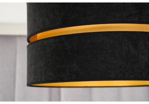 Lustră aplicată Duolla DUO 1xE27/15W/230V d. 40 cm negru/auriu