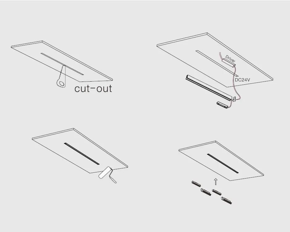 Sina magnetica incastrabila BUXTON 02, 100cm NVL-8252002