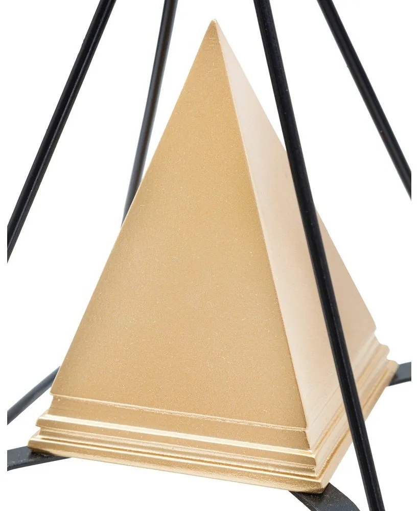 Statuetă metalică în decor auriu Mauro Ferretti Piramid