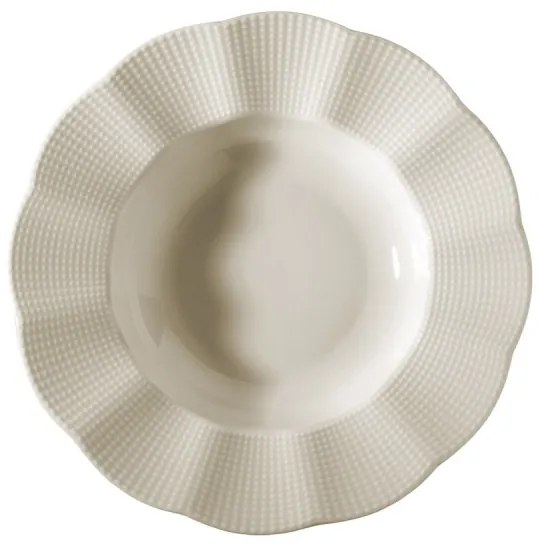 Set de veselă, 24 piese, porțelan alb