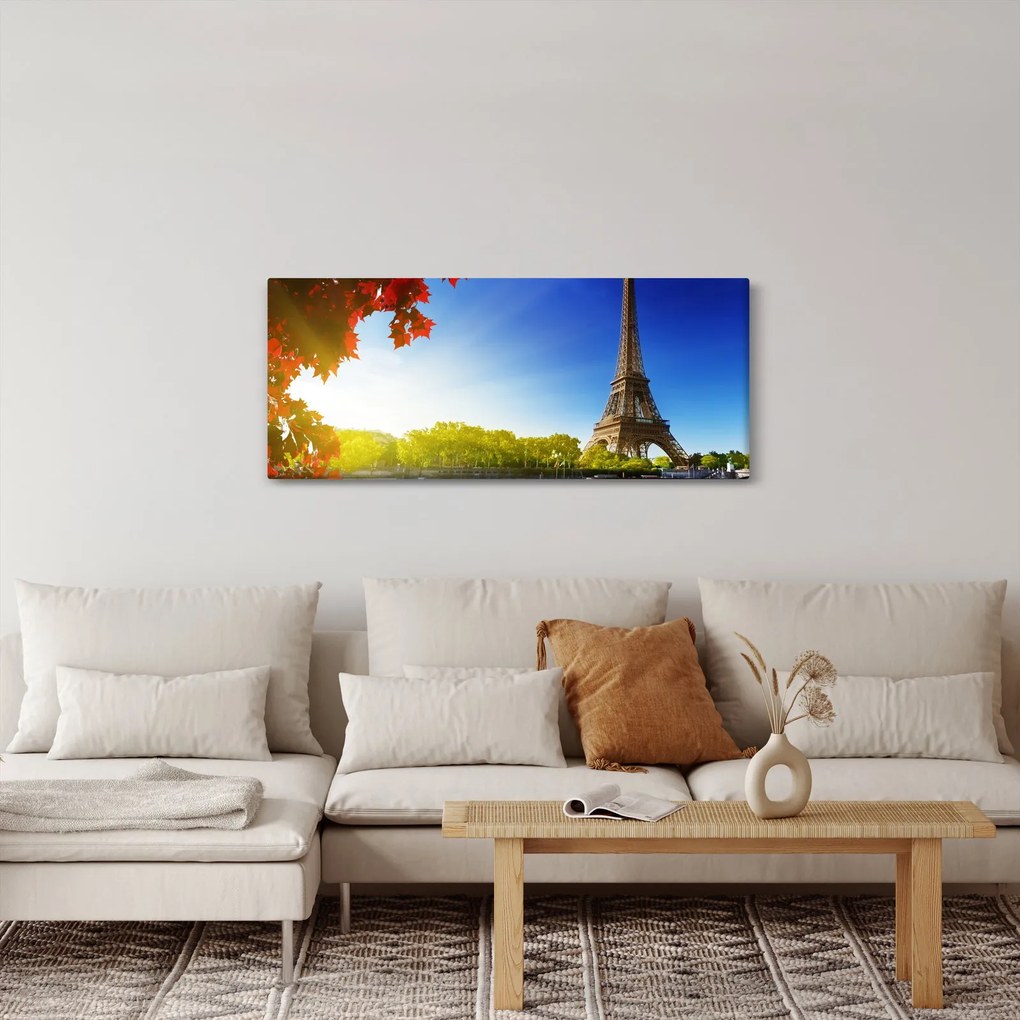 Tablou - toamna la Paris (120x50 cm)