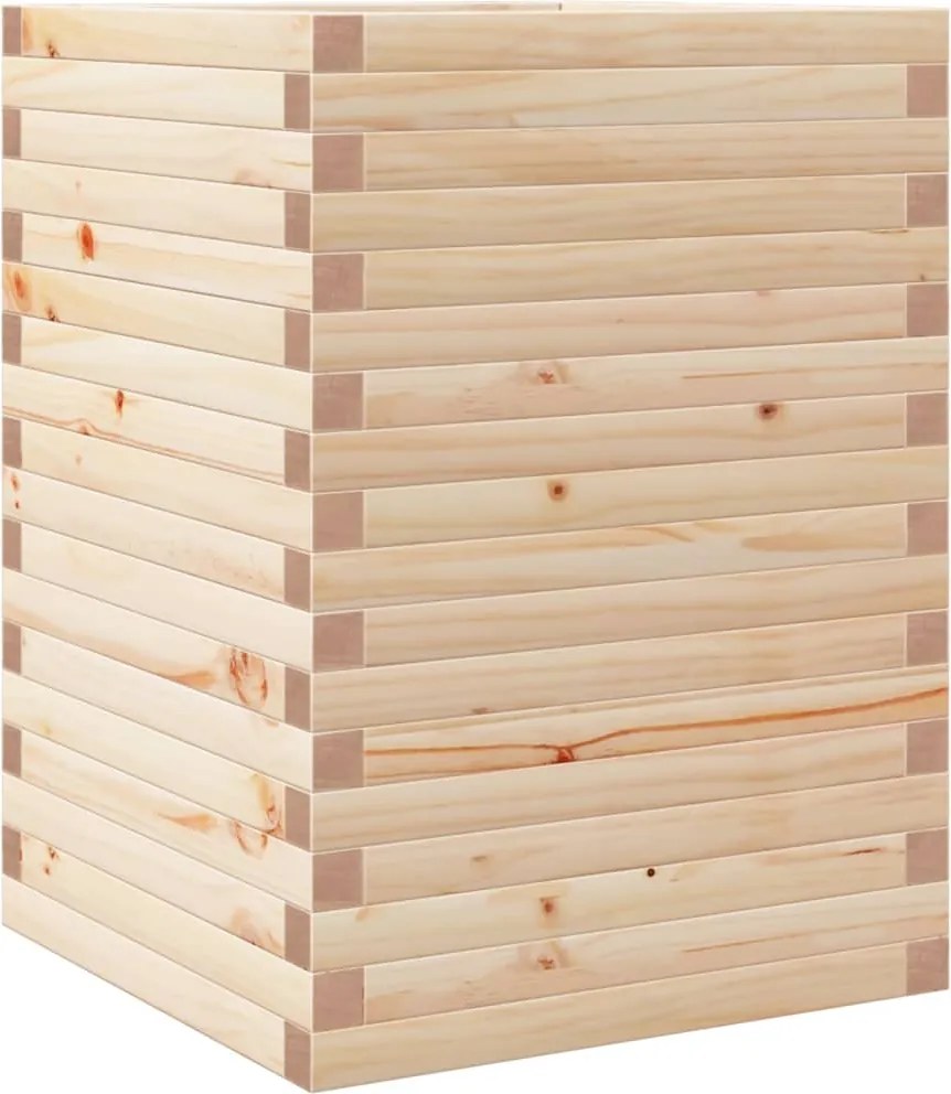 vidaXL Jardinieră de grădină, 50x50x68,5 cm, lemn masiv de pin