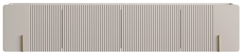 Dulap TV Malmi 200 cm suspendată - cașmir / auriu