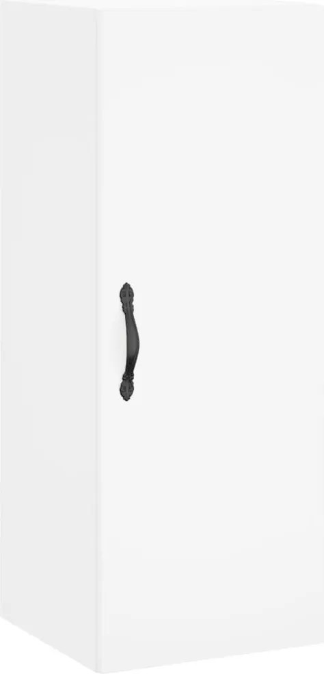 vidaXL Dulap de perete, alb, 34,5x34x90 cm, lemn prelucrat