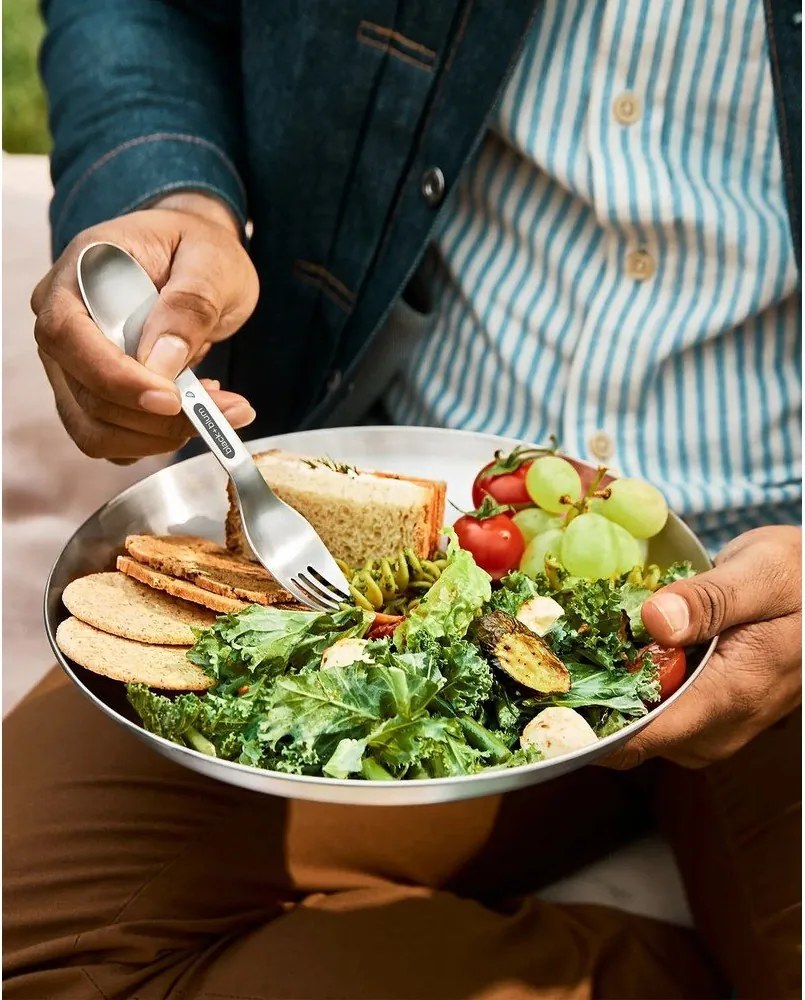 Set de furculițe argintiu din oțel inoxidabil 4 buc. Spork – Black + Blum