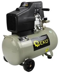 Compresor aer cu ulei 50L, 8 bar, 2.5 kW, 210 l/min, 230V, monocilindric, portabil, pentru atelier/auto, Geko G80301