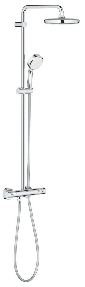 Set de dus 210 cu termostat, 2 jeturi, crom