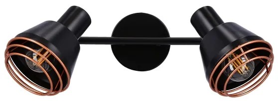 Spot de perete NERIA 1xE14/40W/230V negru/cupru