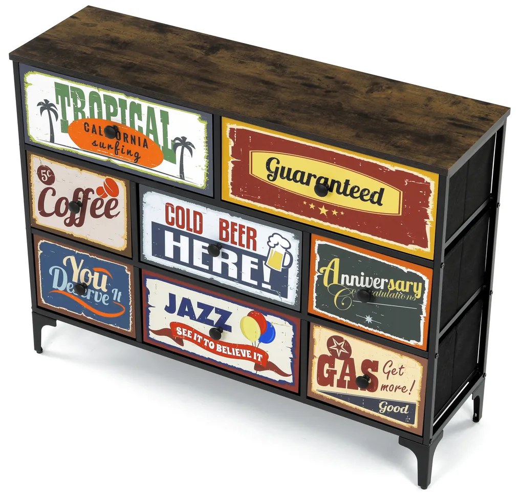 Comodă Vintage, 103 x 30 x 78 cm